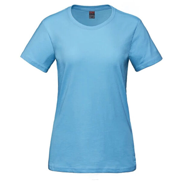 Ladies Ring Spun Combed Cotton Crewneck T-Shirt Thumbnail